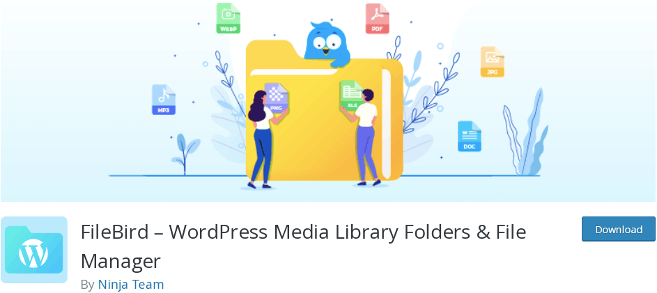 FileBird - Wordpress Media Library Folders & File Manager, by Ninja Team.